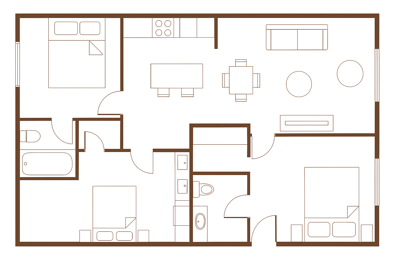 Grand Penthouse Floor Plan